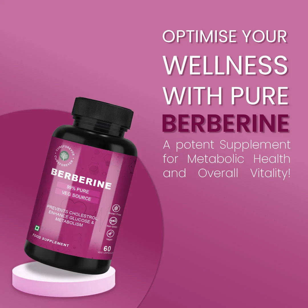 99% Pure Berberine Supplements | For Blood Sugar Balance & Metabolic Health