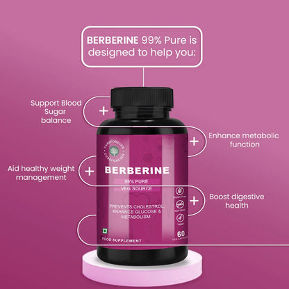 99% Pure Berberine Supplements | For Blood Sugar Balance & Metabolic Health