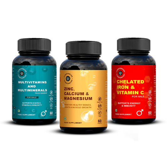 Men’s Health Combo | ZMC, Iron, Multivitamin & Multiminerals
