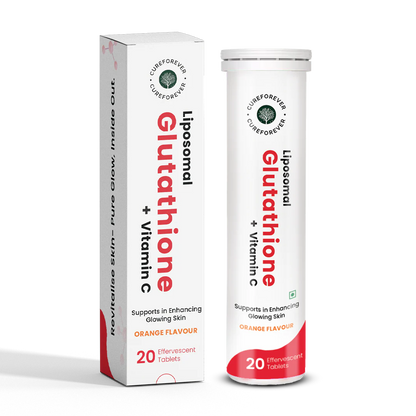 Liposomal Glutathione + Vitamin C | Effervescent Tablets for Skin Glow and Brightening